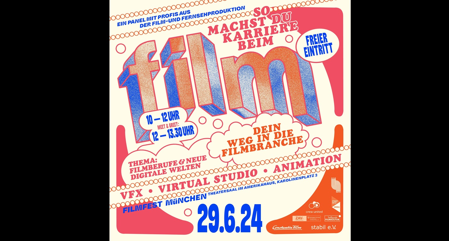 Flyer Panel Filmfest München - Wege in die Filmbranche